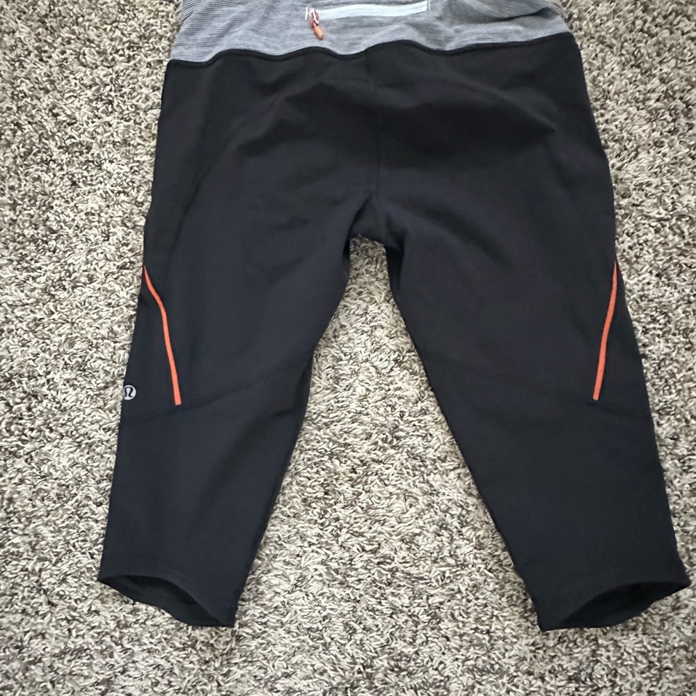 Lululemon Run Excel Crop Deep Coal Wee Are From S… - image 2